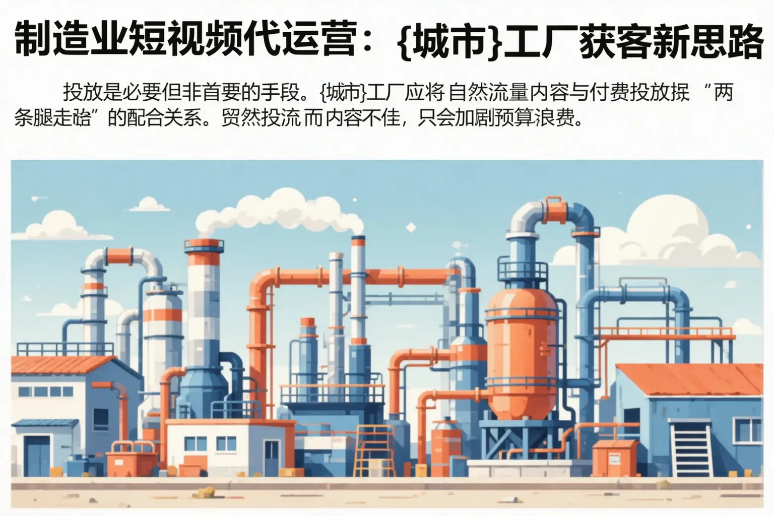制造业短视频代运营:象州工厂获客新思路